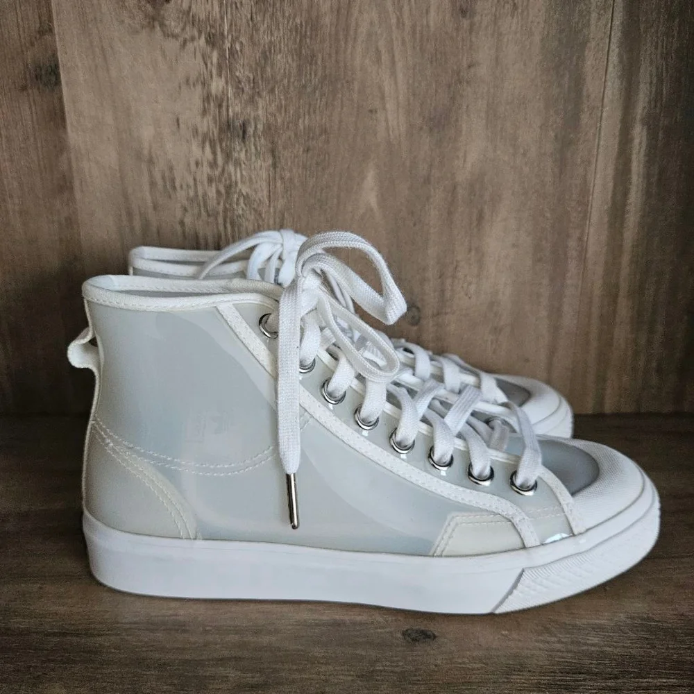 Adidas Nizza High Clear Jelly Sneaker White Womens 7